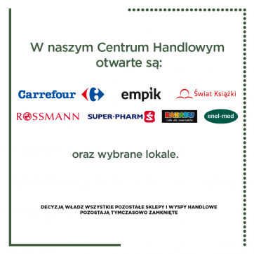 Nowe zasady funkcjonowania centrum kwiecień-maj