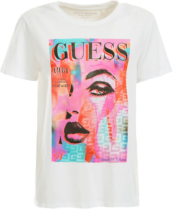 Guess - Tshirt biały