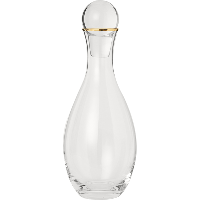 szklana karafka z korkiem