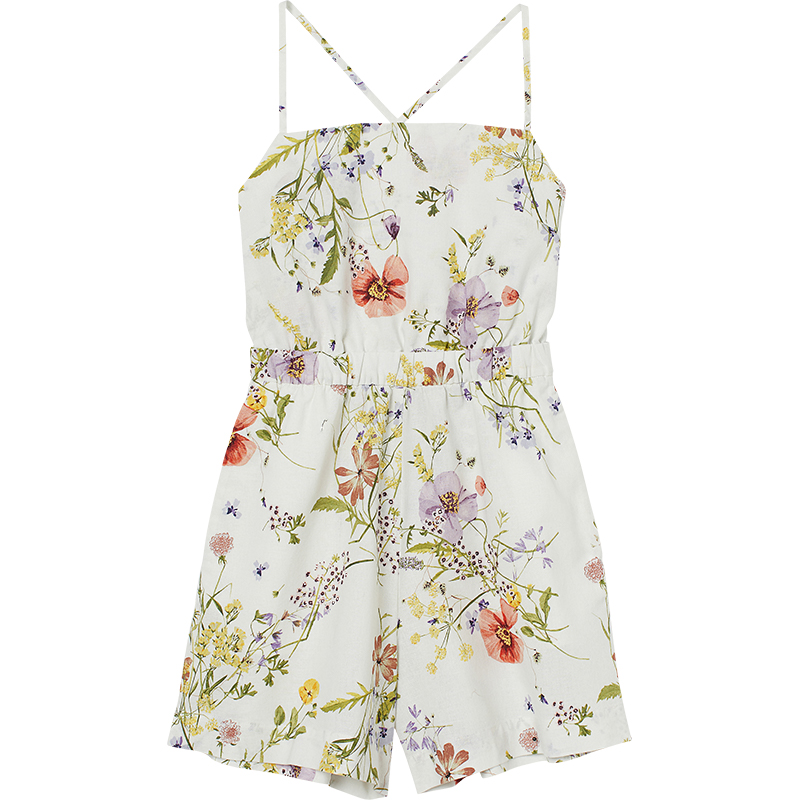 krótki kombinezon z lnem