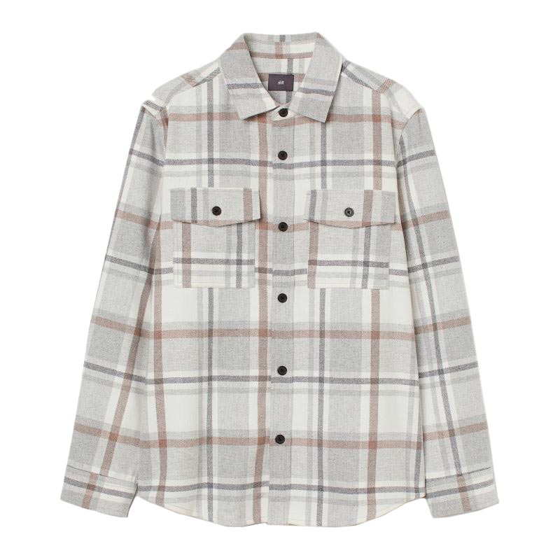 Koszula, męska koszula, koszula do pracy, H&M, koszula w kratę