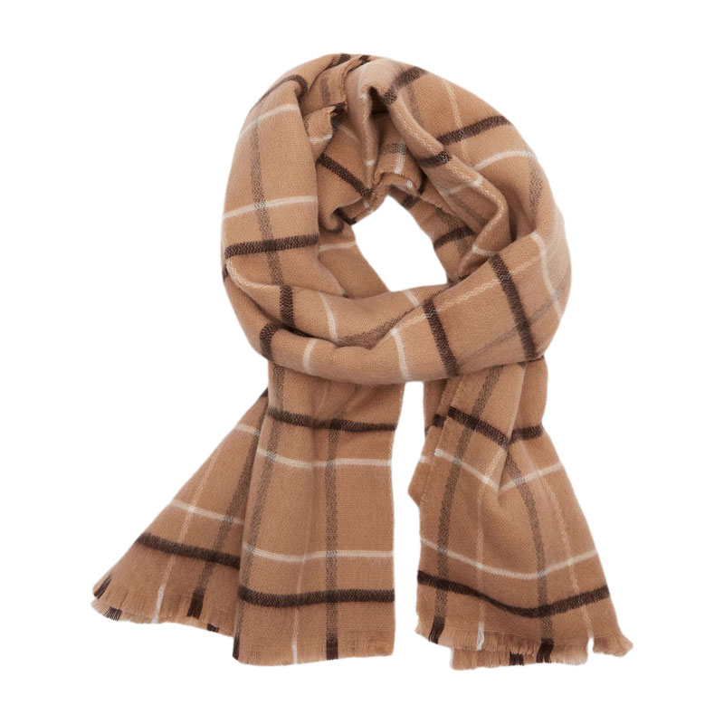 Szalik w kratkę, zara, damski szalik, wyprzedaż, promenada, casual,