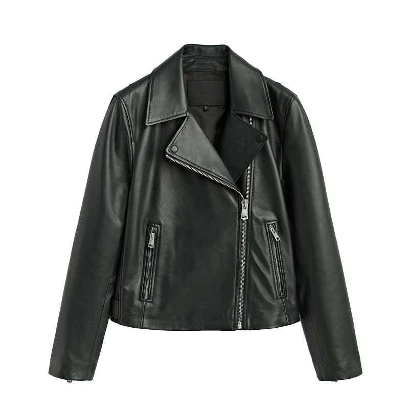 Wiosenne kolekcje, stylizacja, ubrania, moda, kolekcja dla niej, promenada, massimo dutti, ramoneska, skórzana kurtka, kurtka, damska kurtka