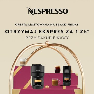 BLACK FRIDAY –  EKSPRES ZA 1 ZŁ PRZY ZAKUPIE KAWY