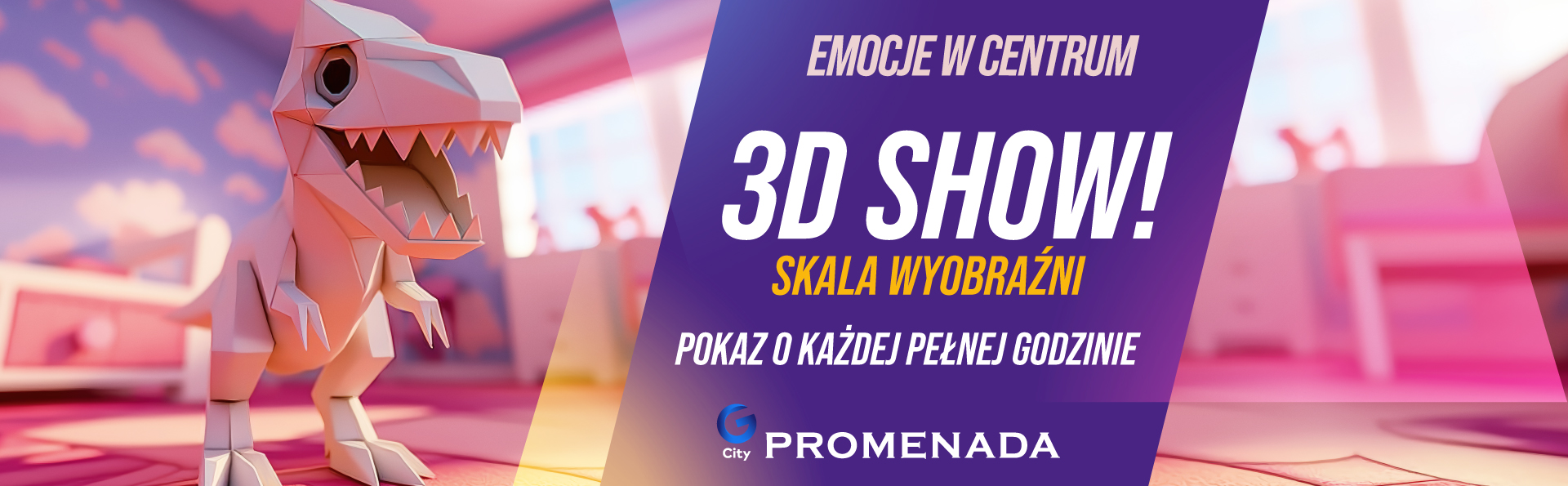 emocje w centrum pokaz multimedialny promenada