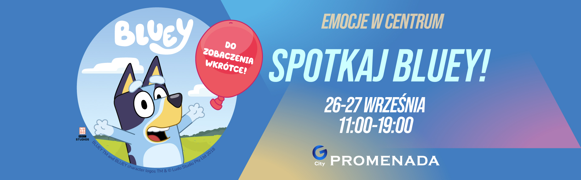 Rodzinny weekend z Bluey w G City Promenada!