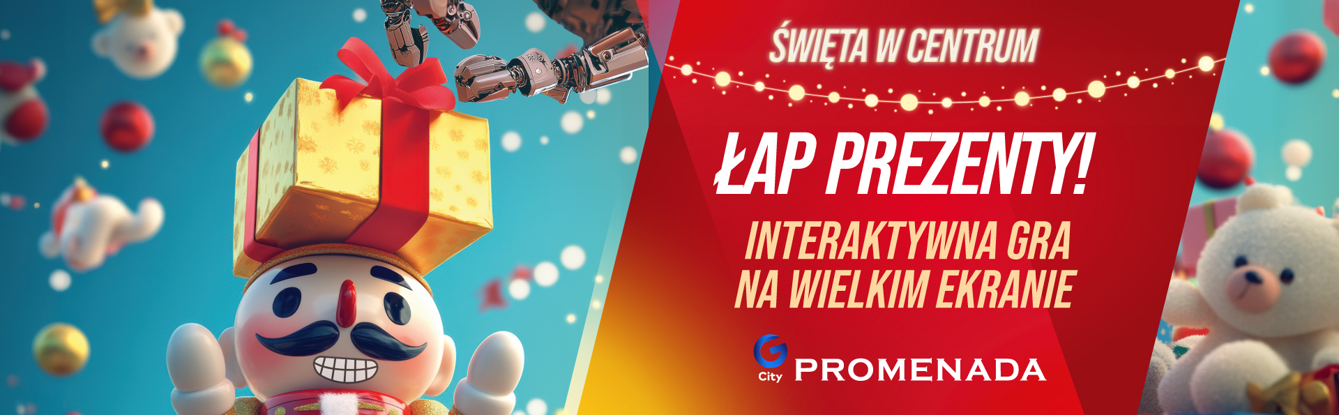 ŁAP PREZENTY – już od 8 listopada interaktywna gra świąteczna na wielkim ekranie!