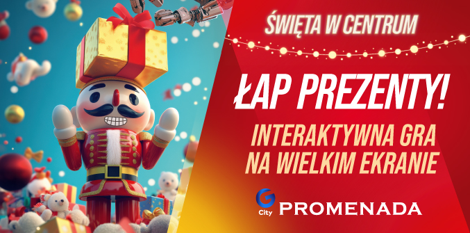 ŁAP PREZENTY – już od 8 listopada interaktywna gra świąteczna na wielkim ekranie!