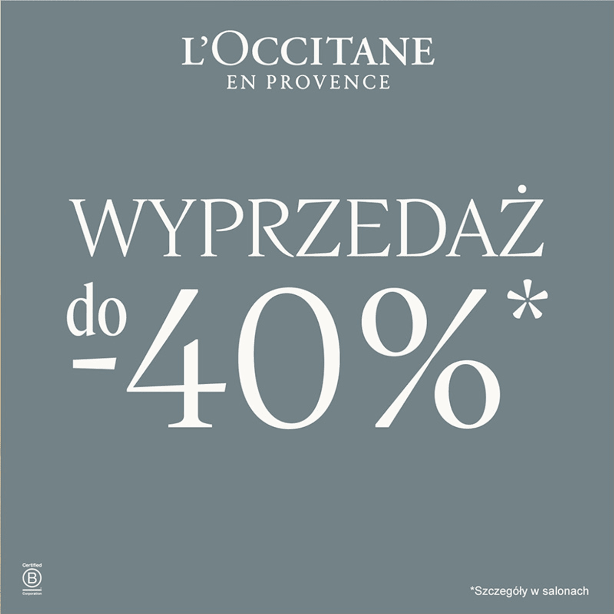 Wyprzedaż w L’Occitane