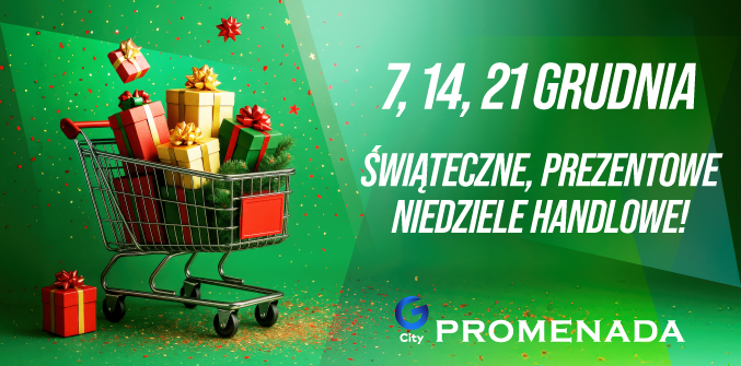 Świąteczne niedziele handlowe w G City Promenada!
