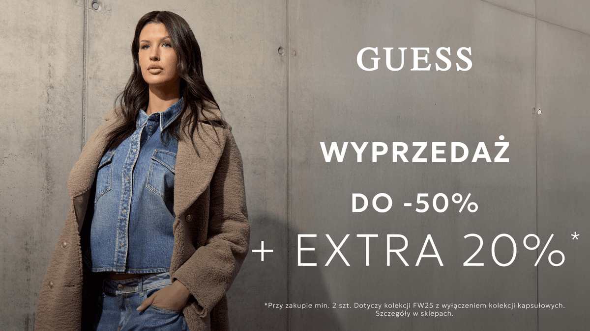 SALE EXTRA 20% - banery GUESS