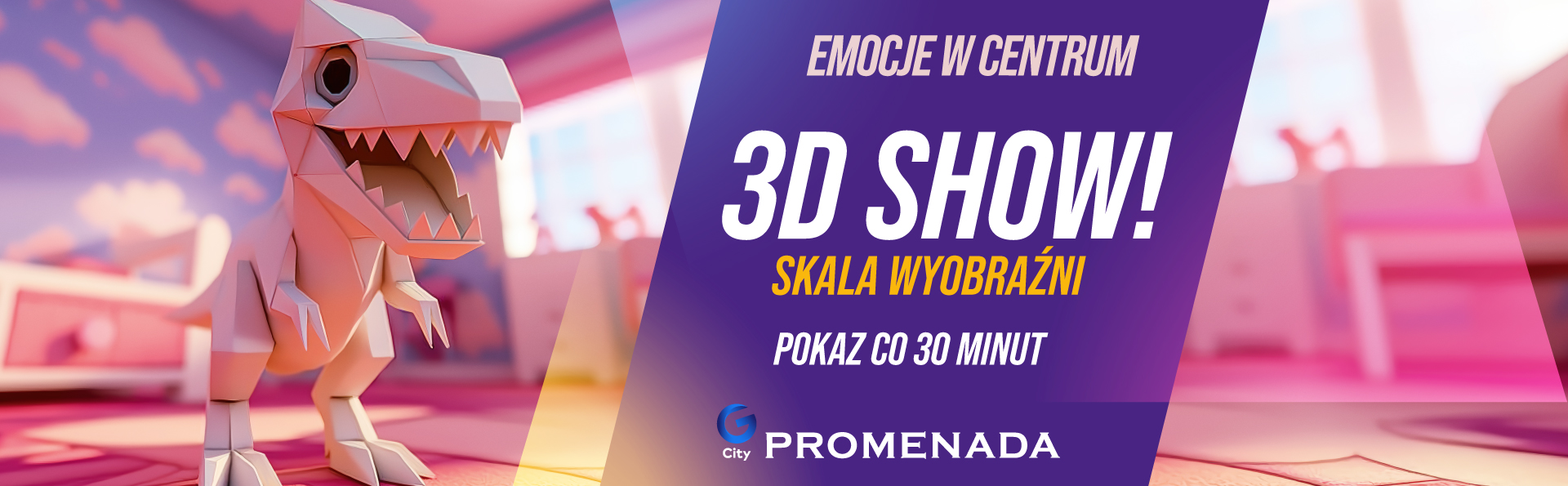 emocje w centrum pokaz multimedialny promenada