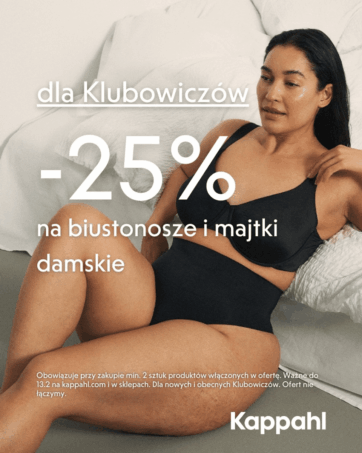Dla Klubowiczów-25% zniżki na biustonosze i majtki damskie .