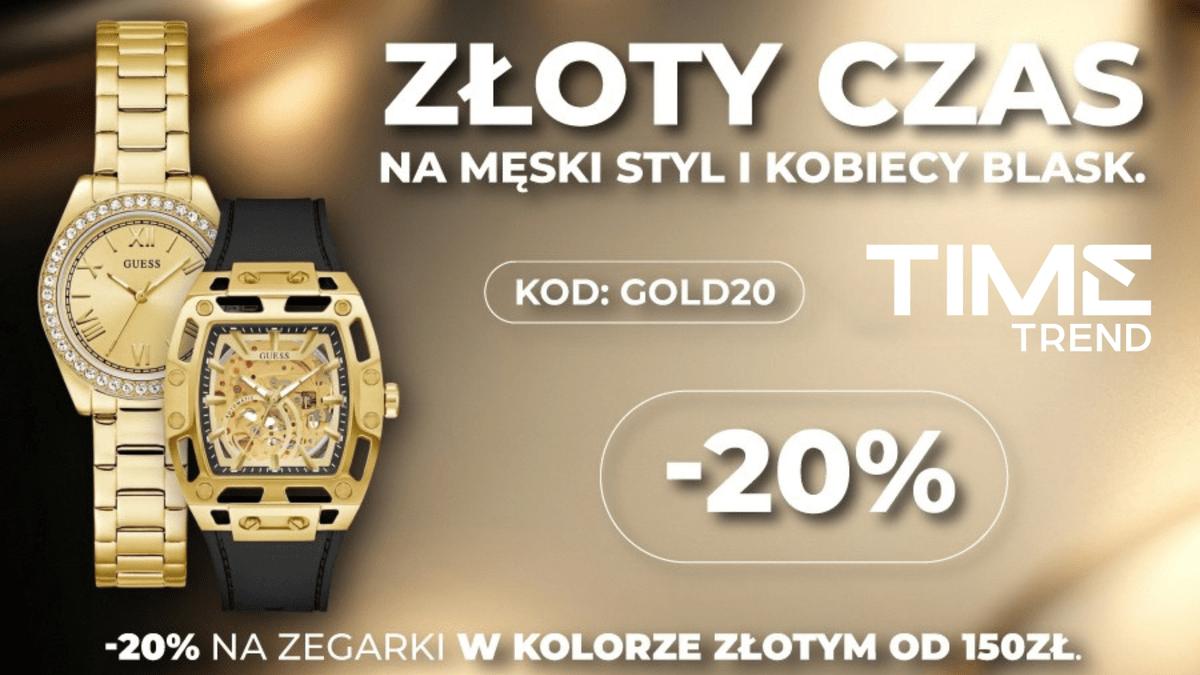 Złoty czas na męski styl i kobiecy blask