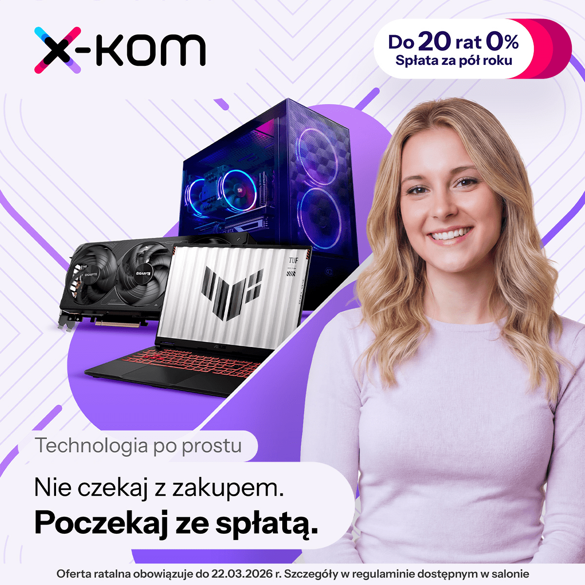 x-kom Warszawa Promenada – Promocja: Do 20 rat 0% - kup teraz, zapłać później