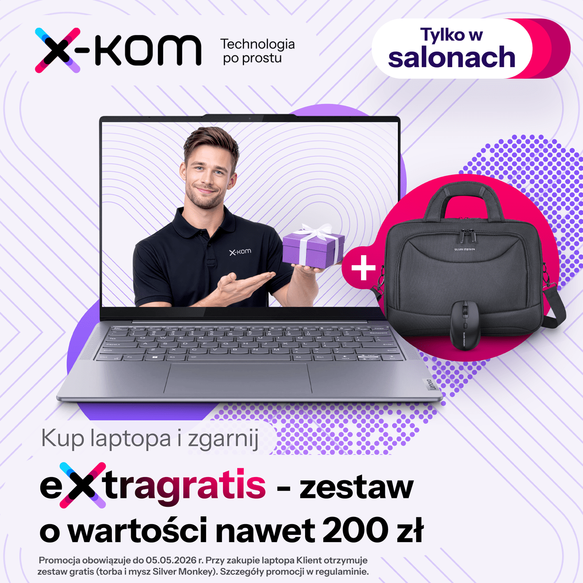 x-kom Warszawa Promenada – Extragratis o wartości do 200 zł przy zakupie laptopa