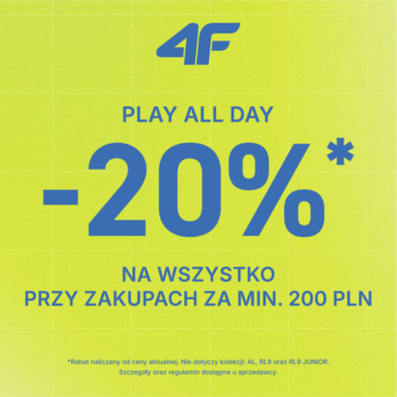 -20% NA WSZYSTKO PRZY ZAKUPACH ZA MIN. 200 PLN