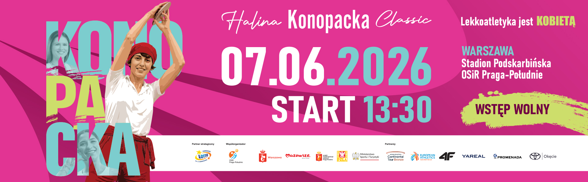 Second edition of the Halina Konopacka Classic athletics meeting