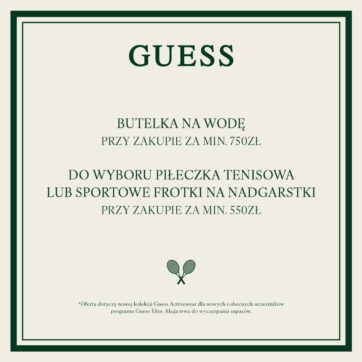 GUESS Tennis – prezent przy zakupie