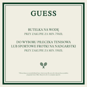 GUESS Tennis - prezent przy zakupie