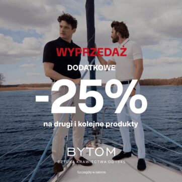 Dodatkowe -25% na drugi i kolejne produkty