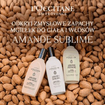 ODKRYJ ZMYSŁOWE ZAPACHY MGIEŁEK DO CIAŁA I WŁOSÓW AMANDE SUBLIME