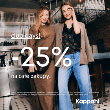 Club days -25% na całe zakupy